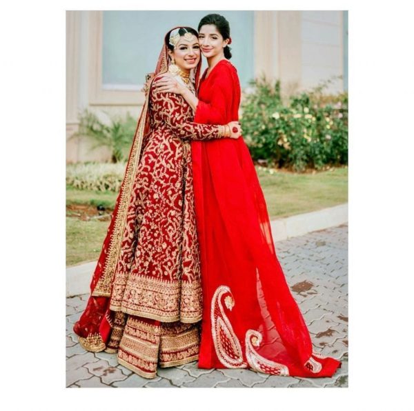 Mawra Hocane Looks Royal In Red Saree At A Friend Wedding