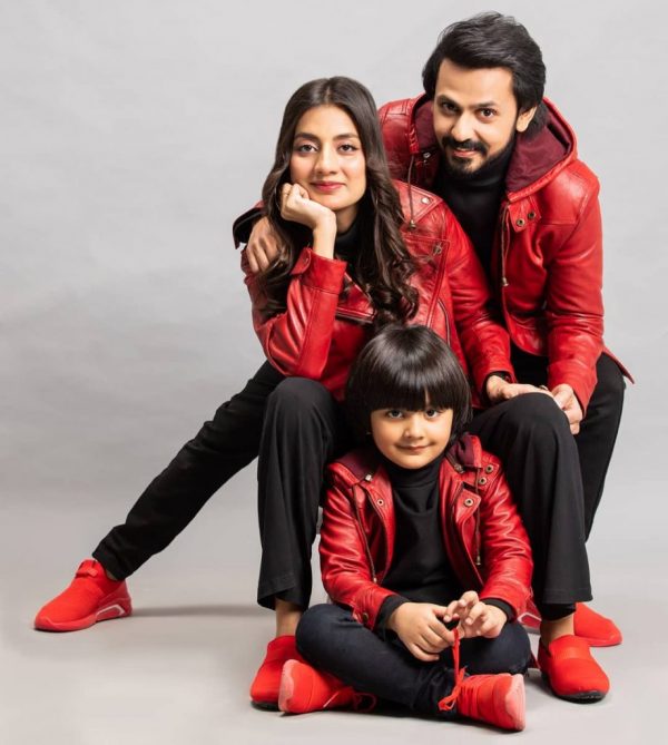 Uroosa Bilal and Bilal Qureshi with their Son – Family Photoshoot