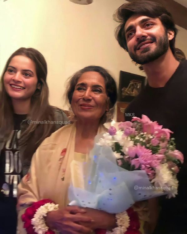 Minal khan with Boyfriend Ahsan celebrate his Grandma Birthday