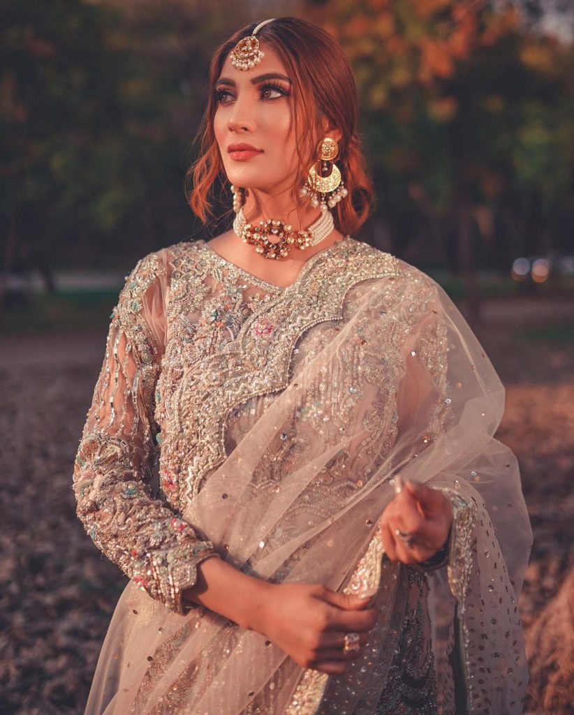 Nazish Jahangir Rocking The Ivory Bridal Look