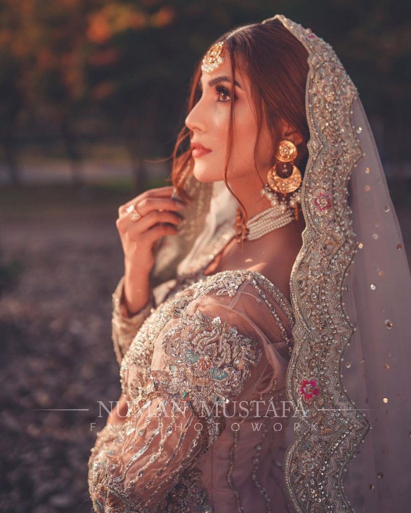 Nazish Jahangir Rocking The Ivory Bridal Look