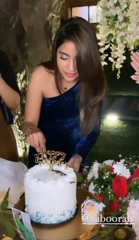 Saboor Aly Birthday Bash With Celebrities