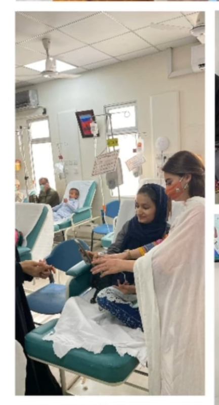 Minal Khan Visits Cancer Patients At Indus Hospital