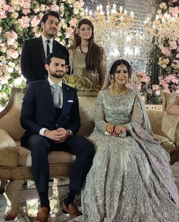 Actress Anam Goher with Husband Goher Mumtaz At Her Brother’s Reception