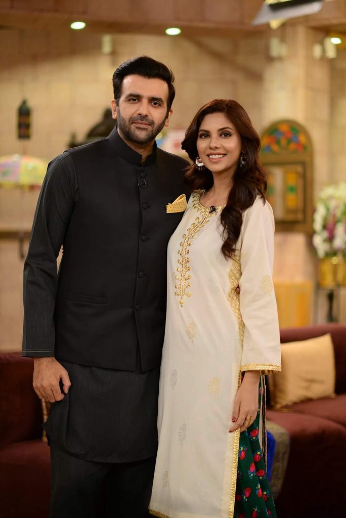 Ahmad Ali Butt & Fatima , Sunita Marshall & Hassan Ahmad Pictures From GMP Shaan-e-Suhoor