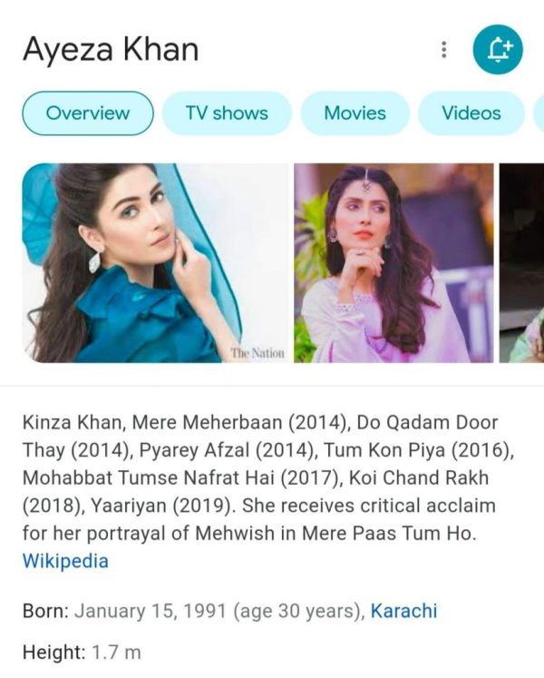 Netizens Believe Ayeza Khan Is Hiding Her Actual Age