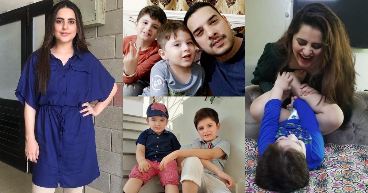 Latest Pictures of Fatima Effendi with her Cute Sons