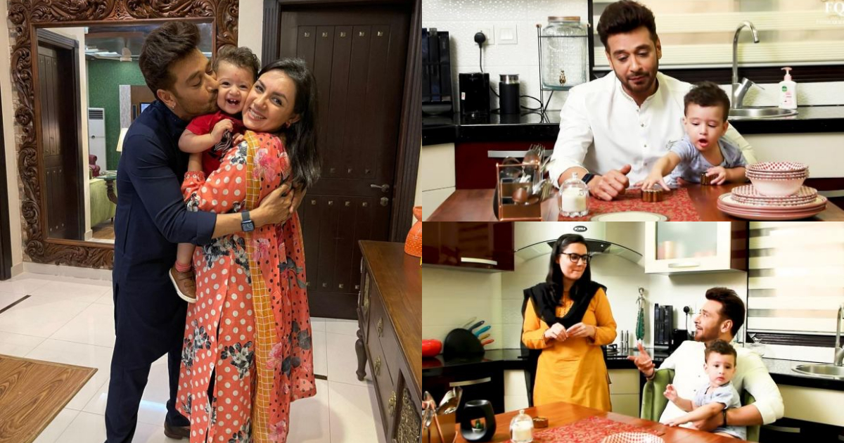 Faysal Qureshi Having Sehri with Family – Pictures and Video