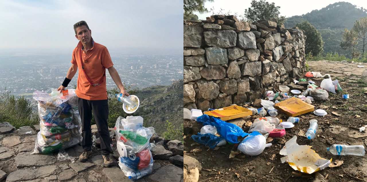 ‘Safaai Nisf Imaan Hai’ – Taunts UK High Commissioner As He Picks Bags Of Litter From Margalla Hills