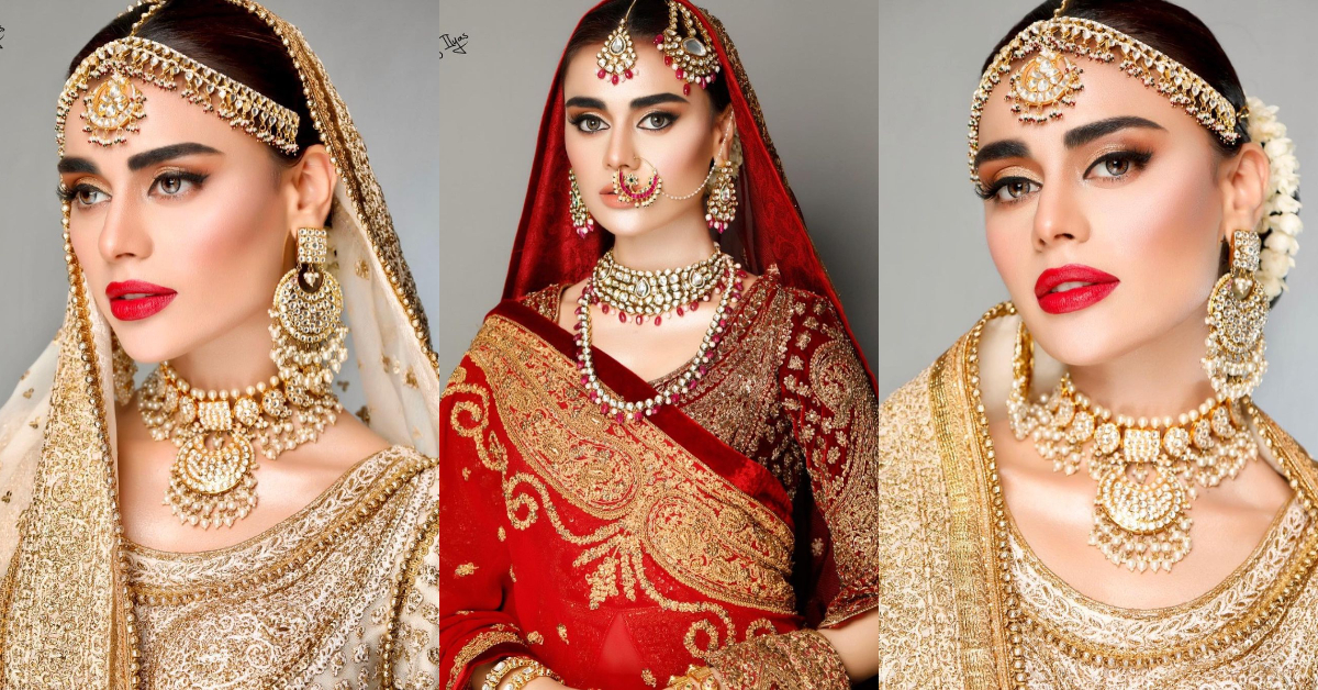 Sadaf Kanwal Dolled Up As A Traditional Bride By Akif Ilyas