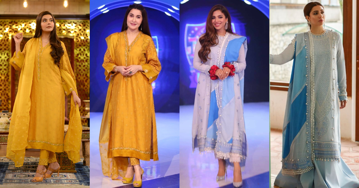 Top Pakistani Celebrities Spotted In Same Dresses