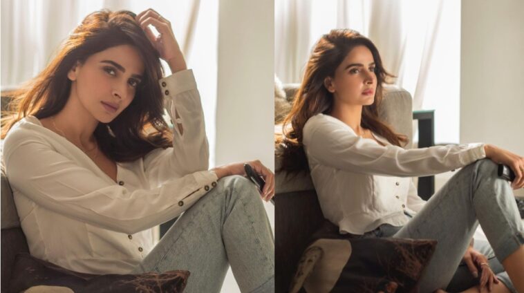 Saba Qamar Steals The Spotlight By Chilling At Home