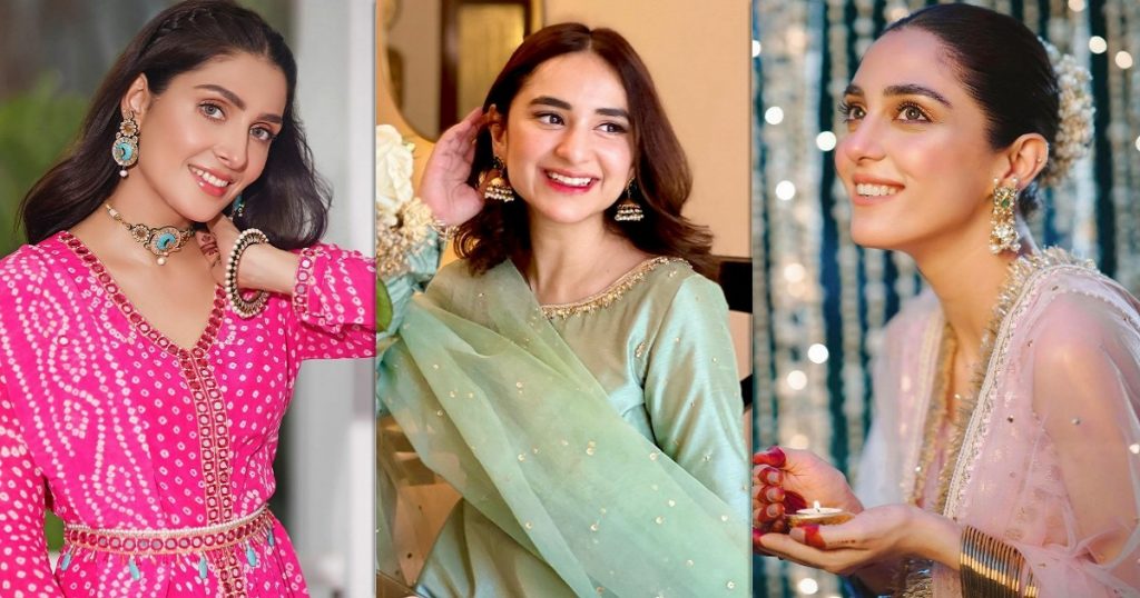 best-dressed-pakistani-celebrities-on-eid-2021