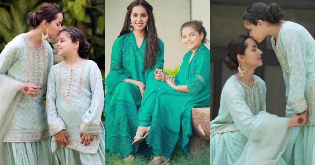 nimra-khan-and-her-sister-twinning-in-matching-outfits-on-eid