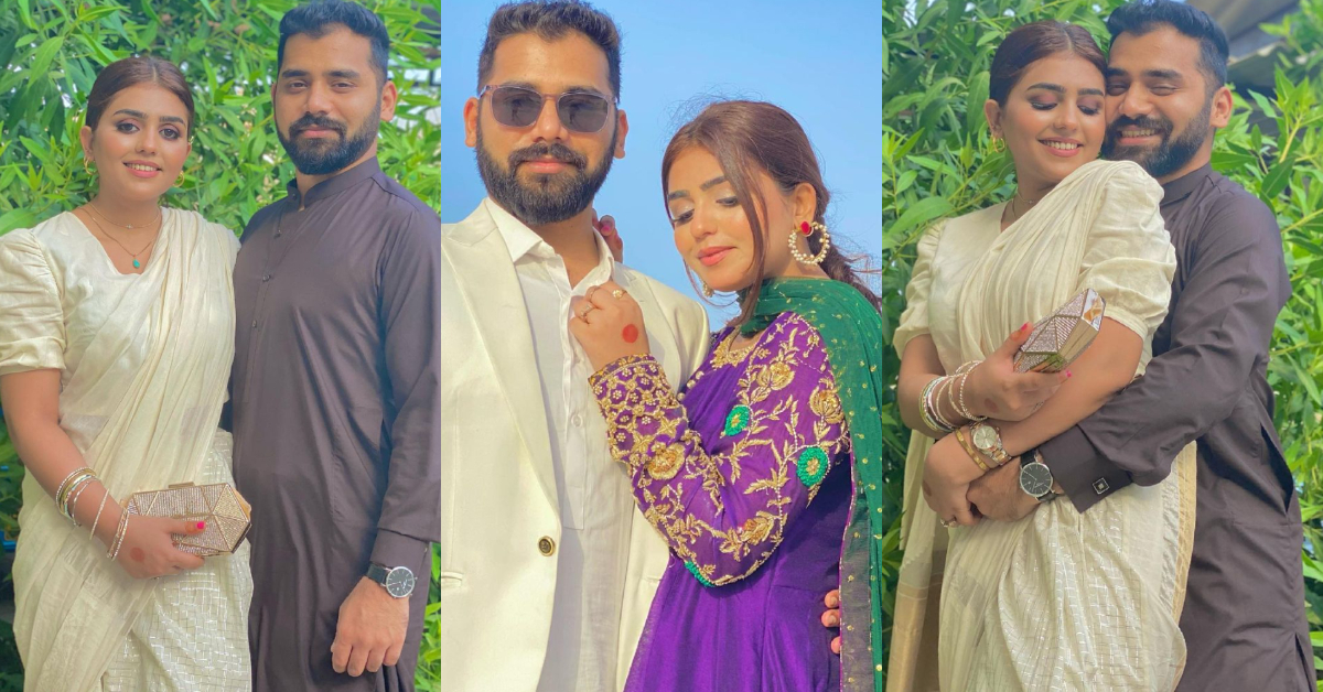 Anumta Qureshi Looks Adorable In Eid Pictures With Her Husband