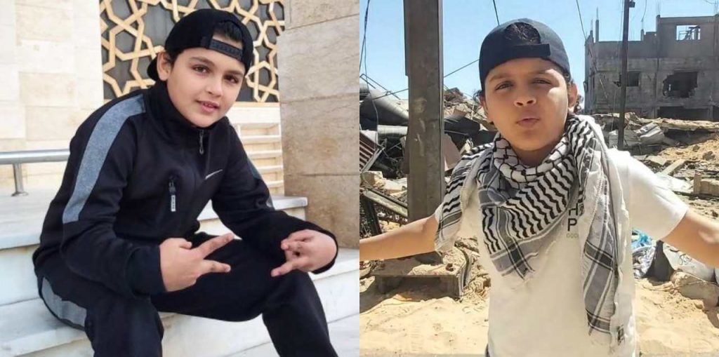 watch:-12-year-old-palestinian-boy-from-gaza-raps-about-life-under-siege-&-israeli-bombs