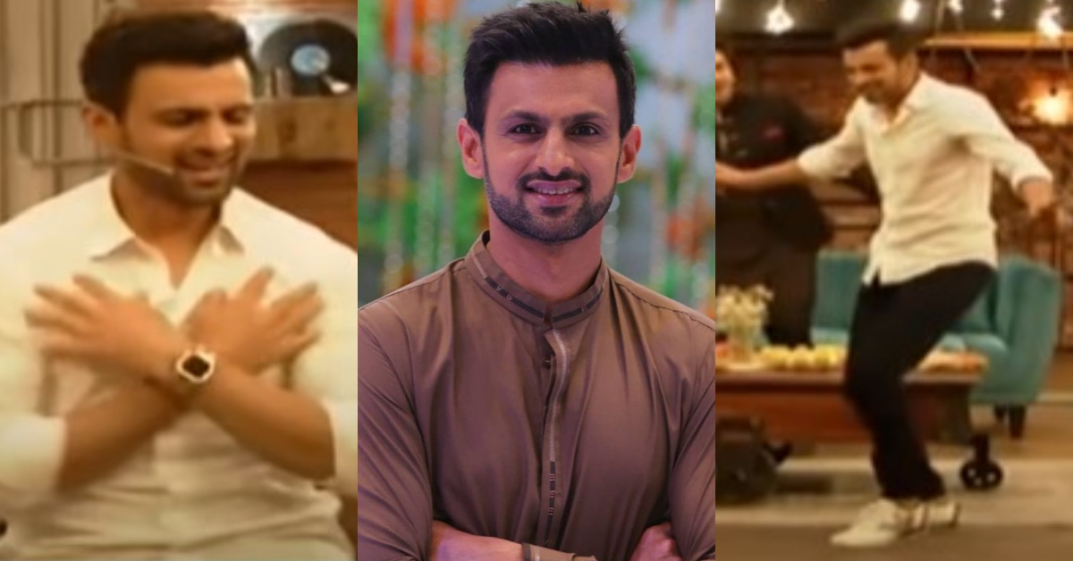 Shoaib Malik Showing Some Moves In Time Out With Ahsan Khan