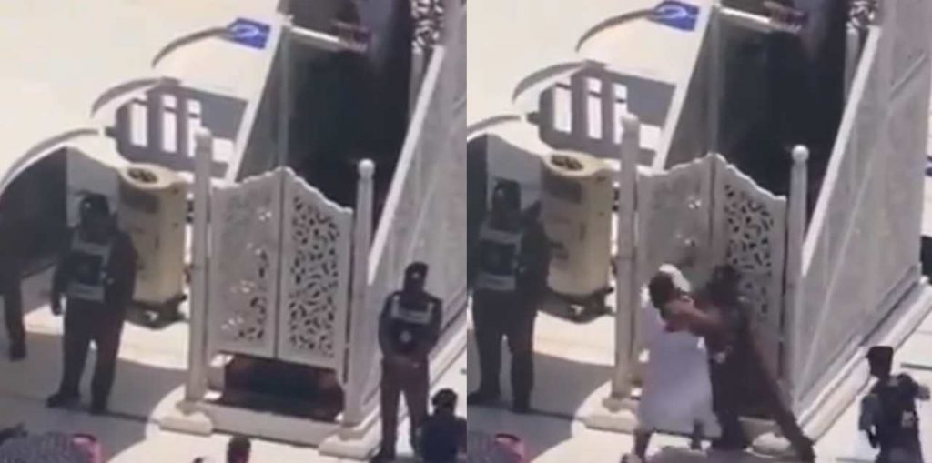 man-tries-to-attack-imam-i-kaaba-during-sermon-–-shocking-video-goes-viral!