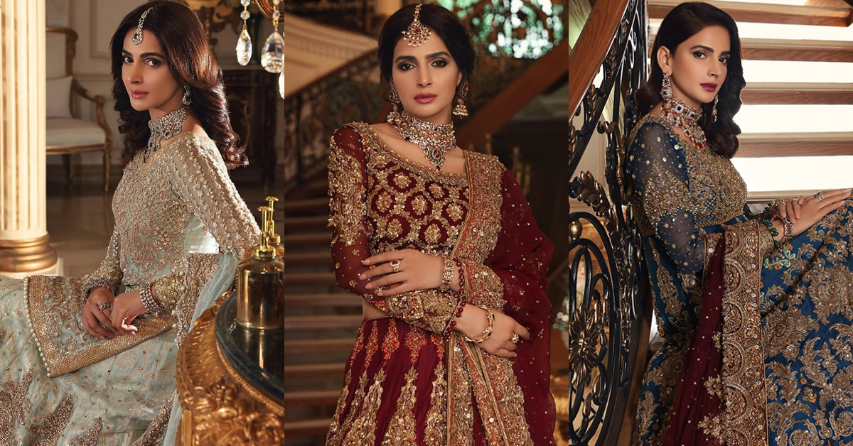 Saba Qamar Pulling Off Traditional Bridal Looks Like A Pro