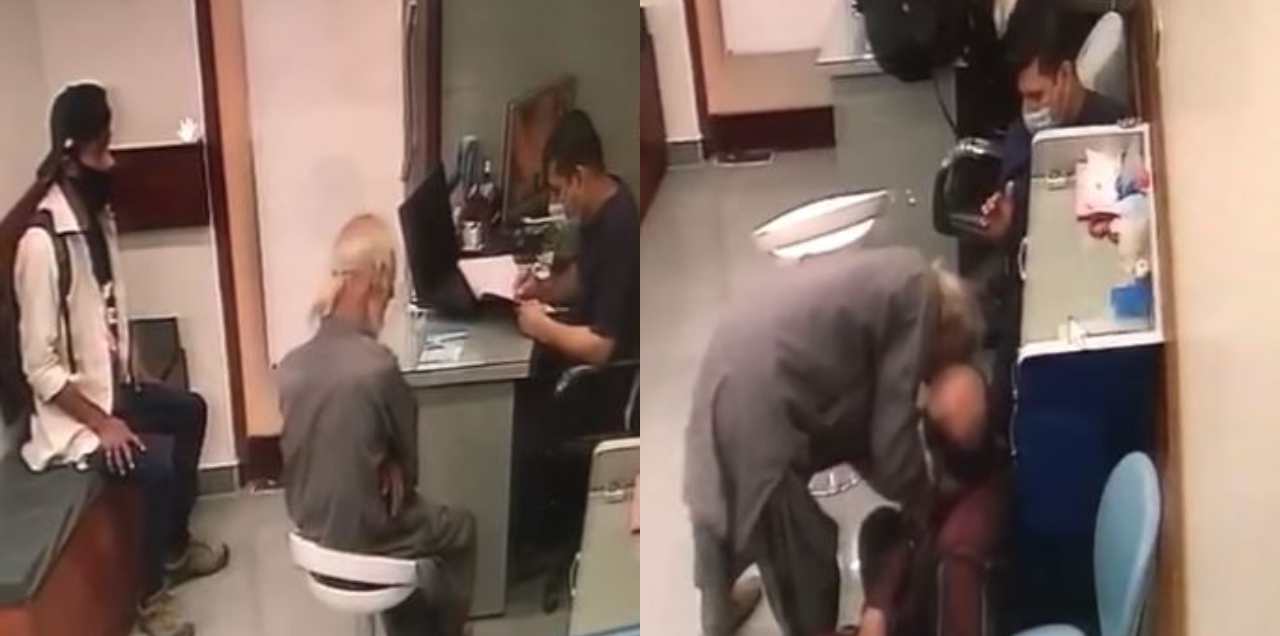 WATCH: Old Man Posing As Patient Robs 2 Doctors At Their Clinic In Karachi