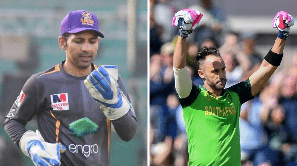 Sarfaraz Wants Faf Du Plessis to Play as He Did in the IPL