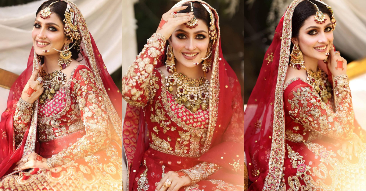 Ayeza Khan Flaunts Elegance In Her Latest Bridal Shoot