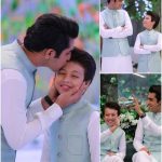 Iqrar-ul-Hassan with his Son Pehlaaj On Set Of Shan-e-Ramzan