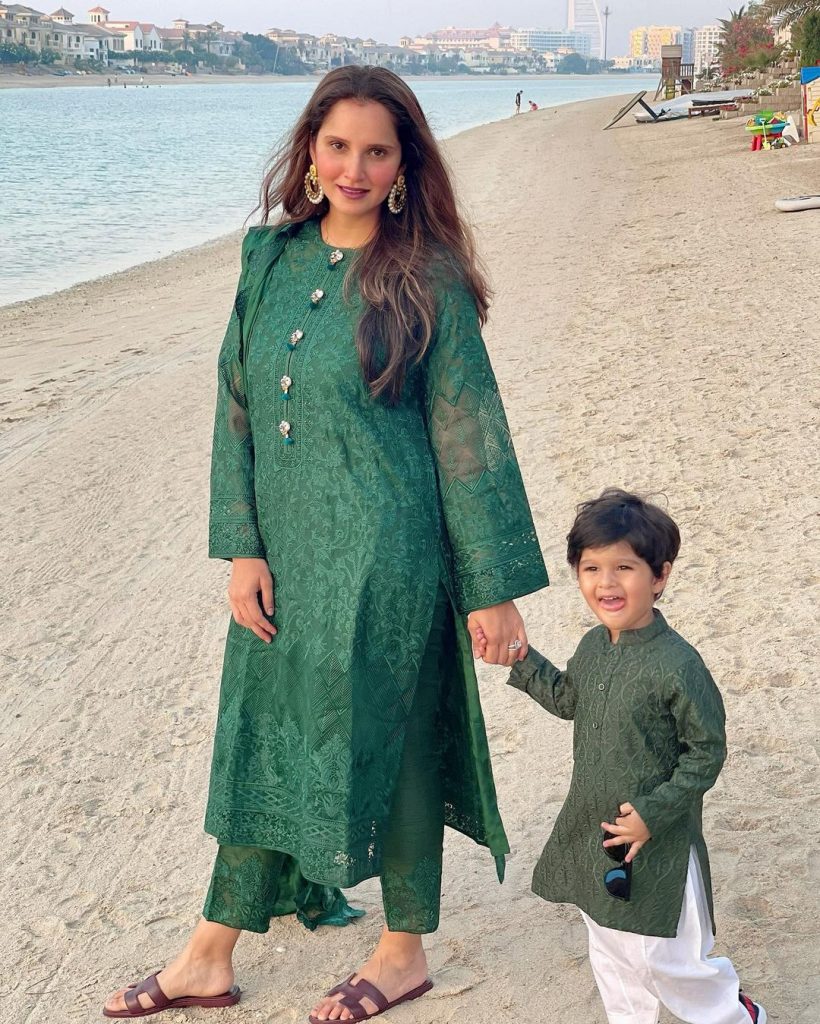 Shoaib Malik Celebrated Eid-ul-Fitar With Wife Sania Mirza In Dubai