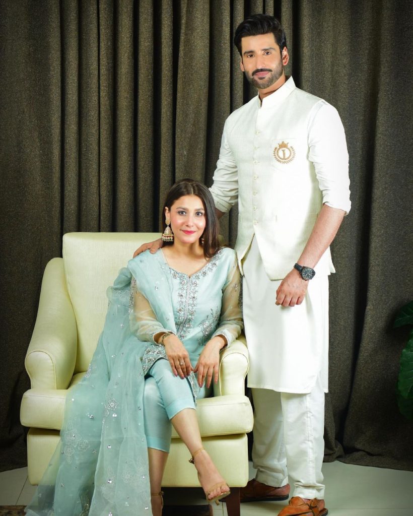 Hina Altaf And Agha Ali Looking Adorable As Always On Eid-ul-Fitar 2021