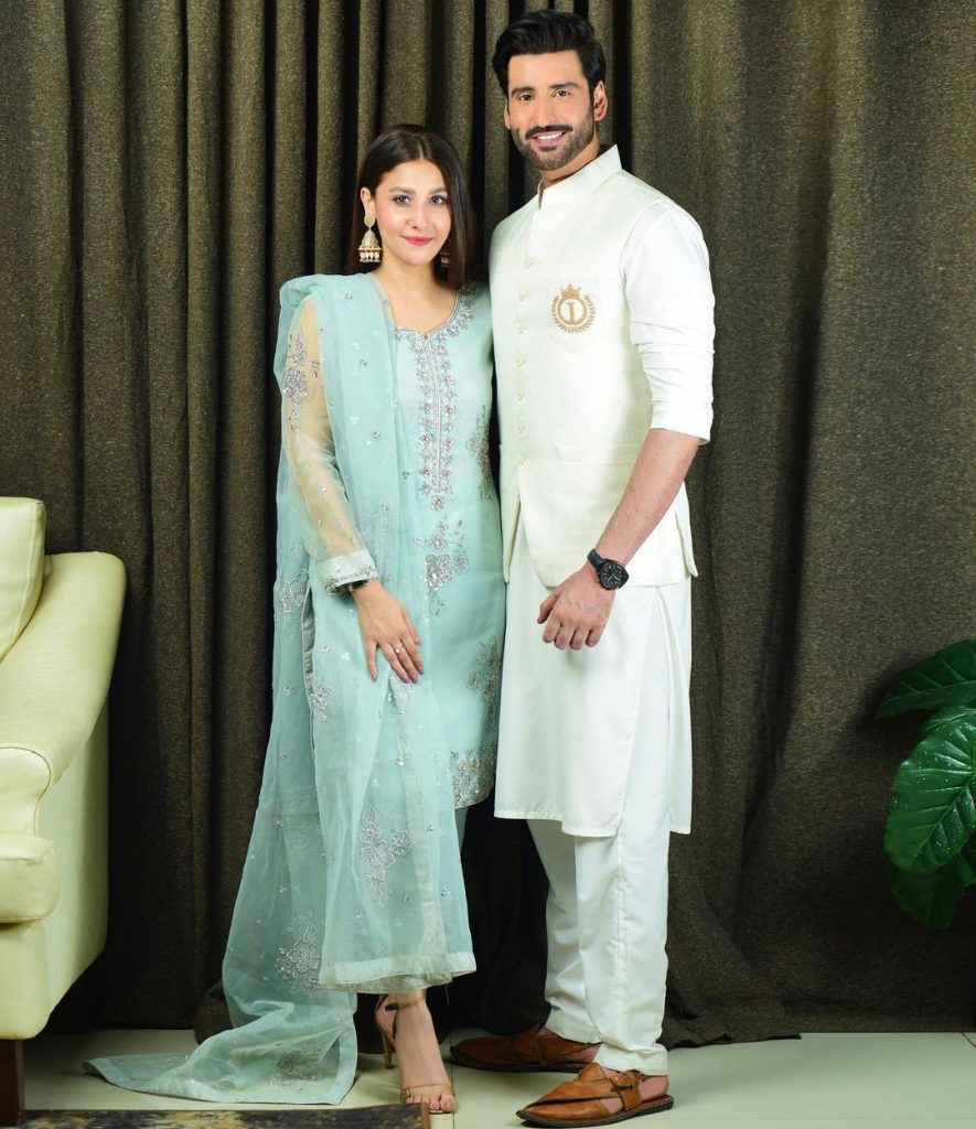 Hina Altaf And Agha Ali Looking Adorable As Always On Eid-ul-Fitar 2021