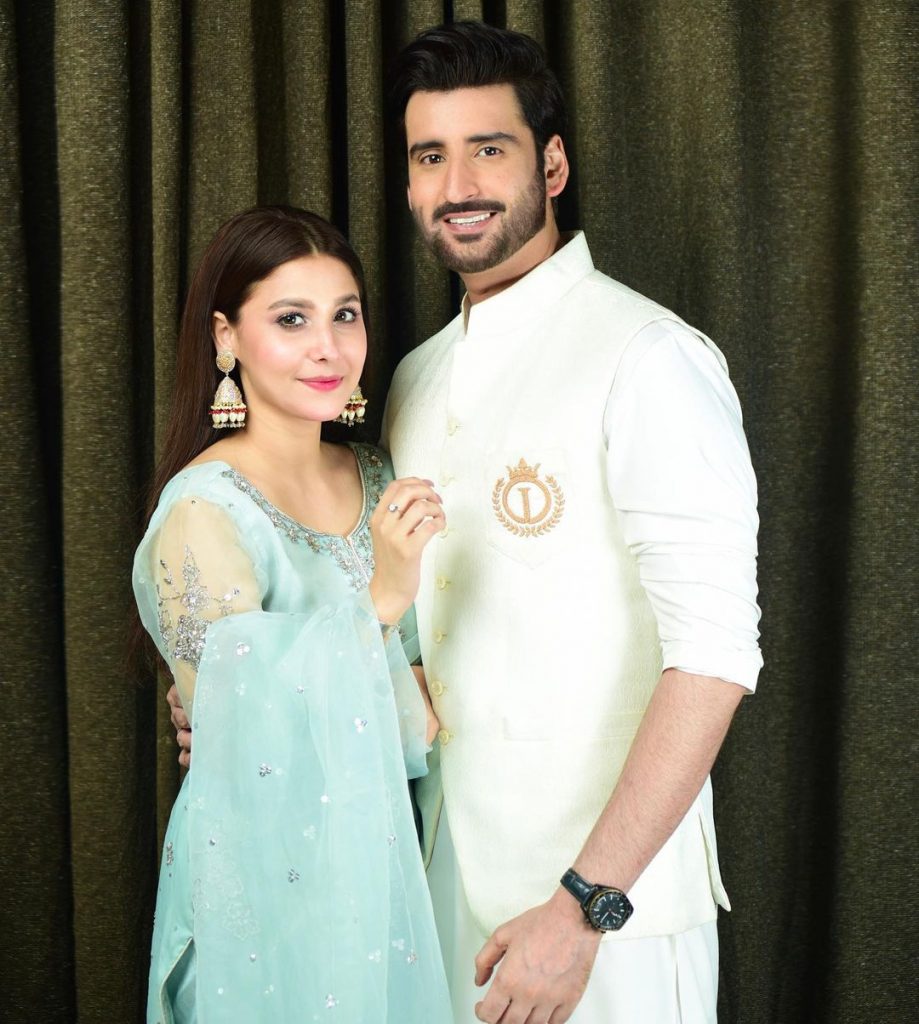 Hina Altaf And Agha Ali Looking Adorable As Always On Eid-ul-Fitar 2021