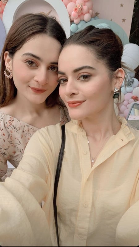 Minal And Aiman Spotted At The Birthday Of Ahsan Mohsin's Niece