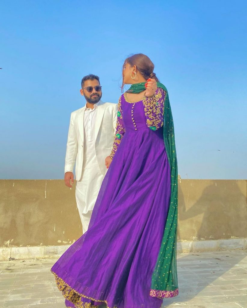 Anumta Qureshi Looks Adorable In Eid Pictures With Her Husband