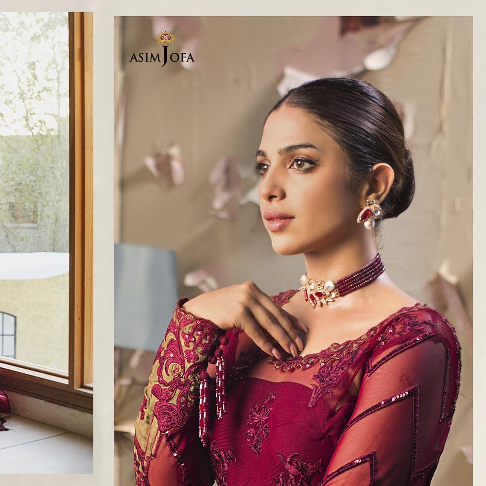 Asim Jofa's Latest Chiffon Collection Featuring Sonya Hussyn And Dur-e-Fishan