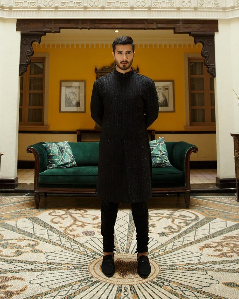 Faiza Saqlain's First Ever Men's Collection Featuring Feroze Khan