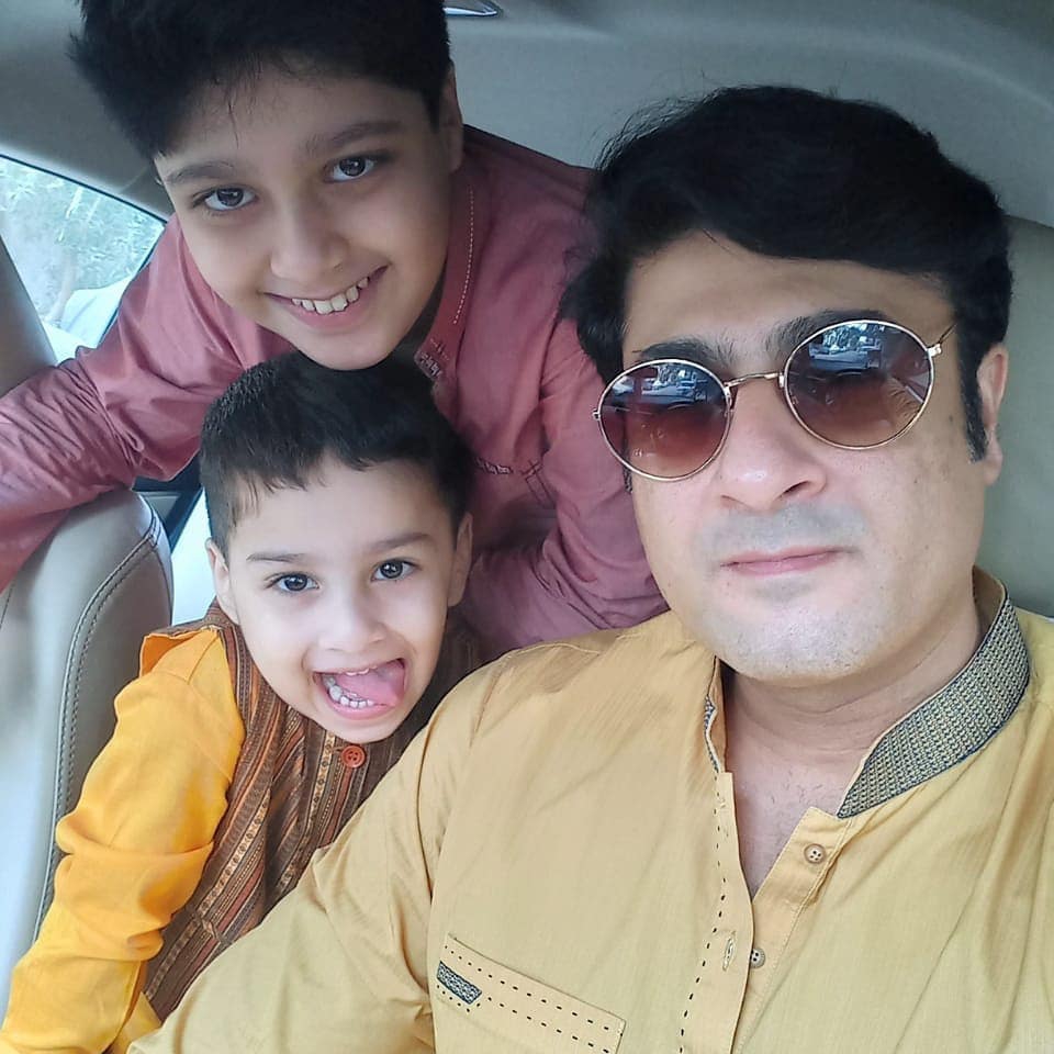 Kamran Jilani Eid Pictures with Family