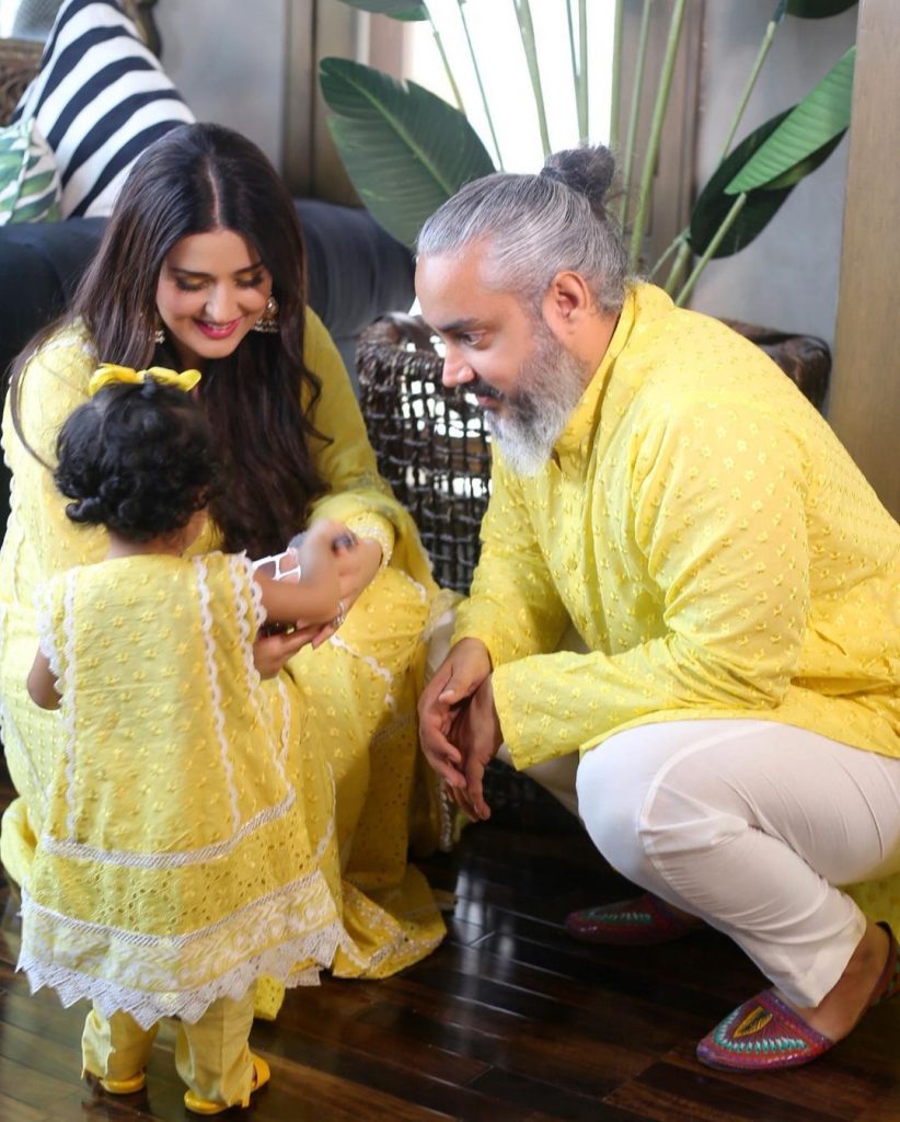 Natasha Khalid's Beautiful Pictures With Her Family Celebrating Eid