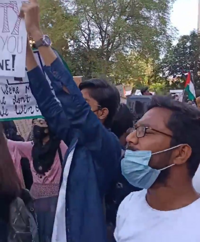 Celebrities Spotted At Protest Outside Karachi Press Club