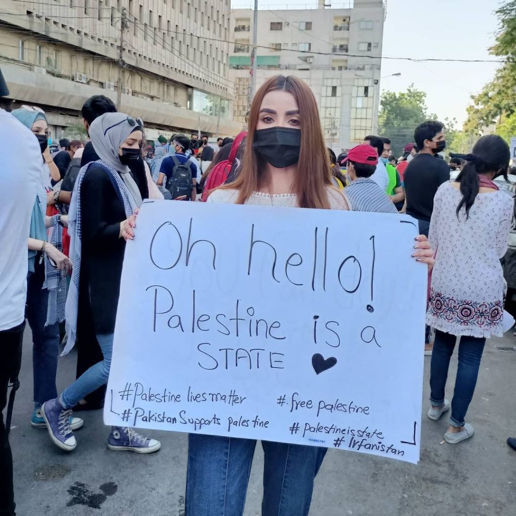 Celebrities Spotted At Protest Outside Karachi Press Club