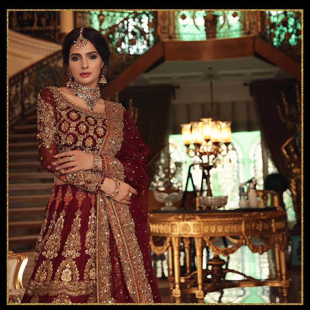 Saba Qamar Pulling Off Traditional Bridal Looks Like A Pro