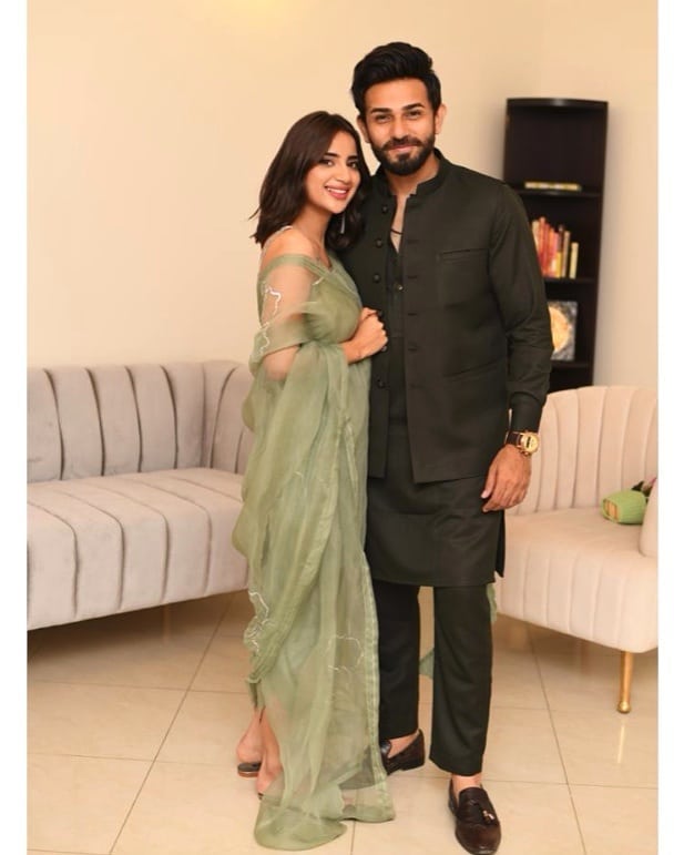 Love Birds Saboor Aly And Ali Ansari Celebrated Their First Eid Together