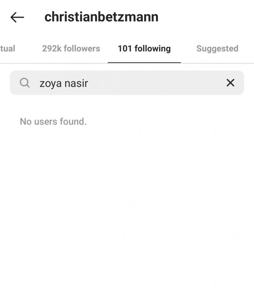 What's Happening Between Zoya Nasir And Christian Betzmann?