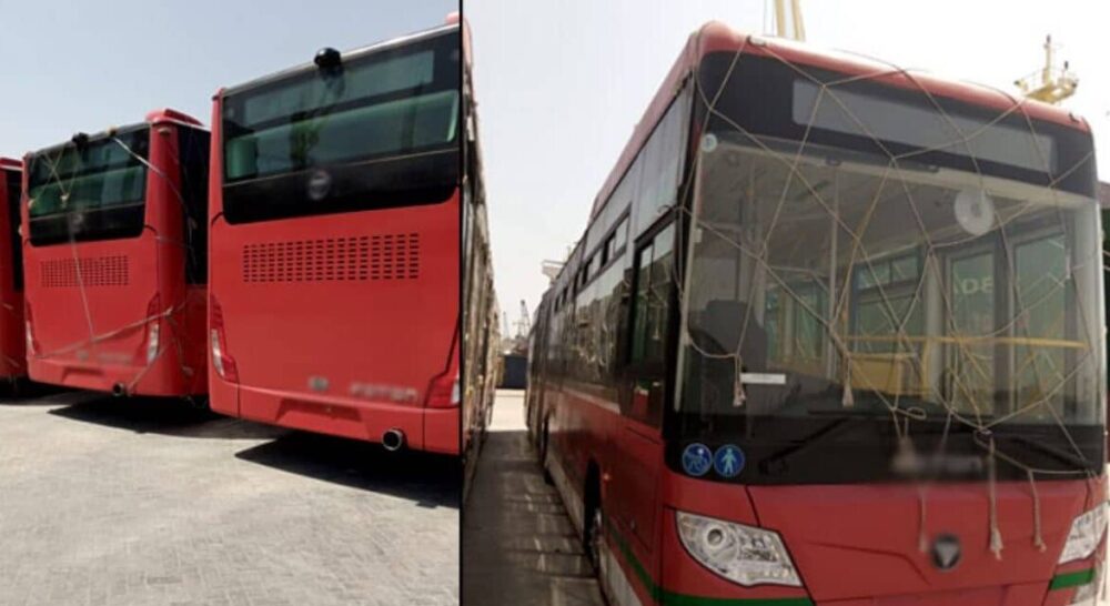 A Fleet of New Metro Buses for Lahore Arrives at Karachi Port