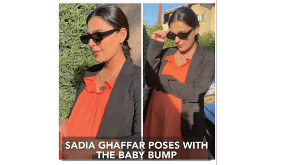Notorious Actress Sadia Ghaffar Poses With A Baby Bump