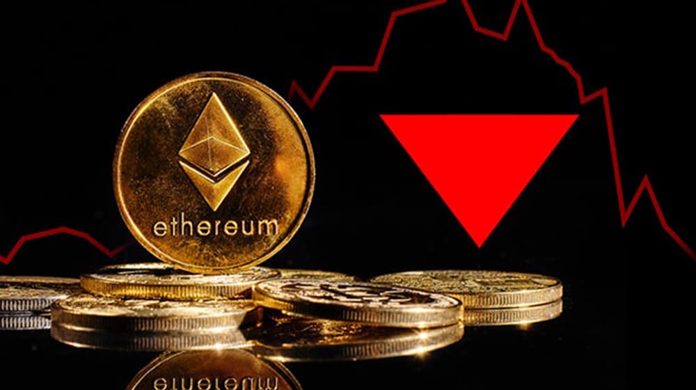 Ethereum Falls Below $2,000 For The First Time in A Month