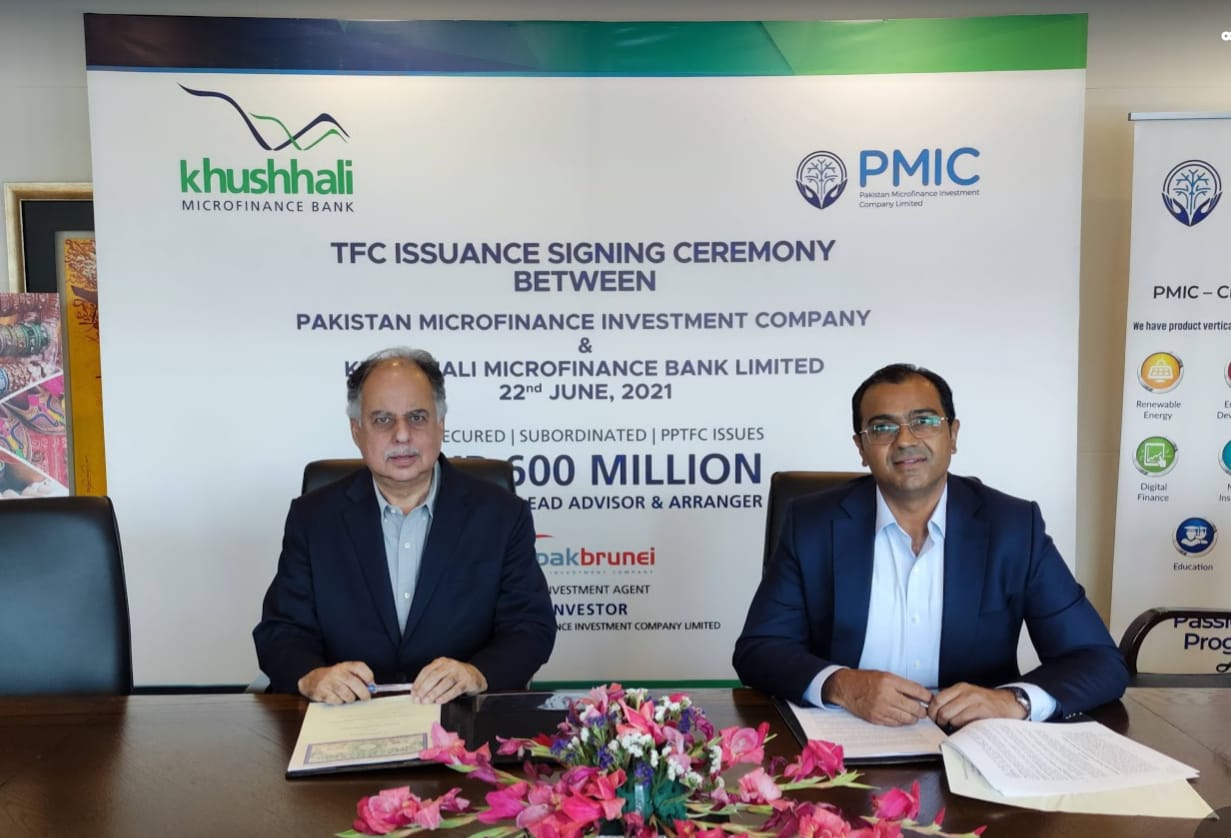 PMIC Closes Advisory Arrangement of Rs. 500 Million for Khushhali Microfinance Bank
