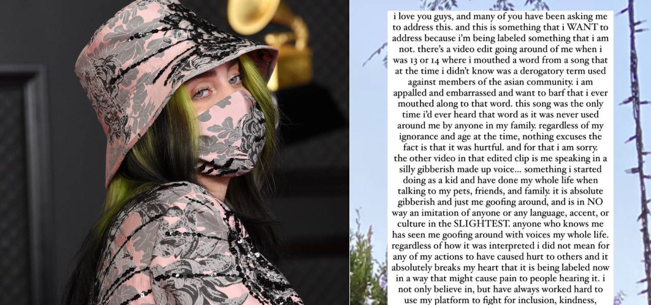 I’m Sorry! Billie Eilish Apologizes For Lip-Syncing In Her Old Videos