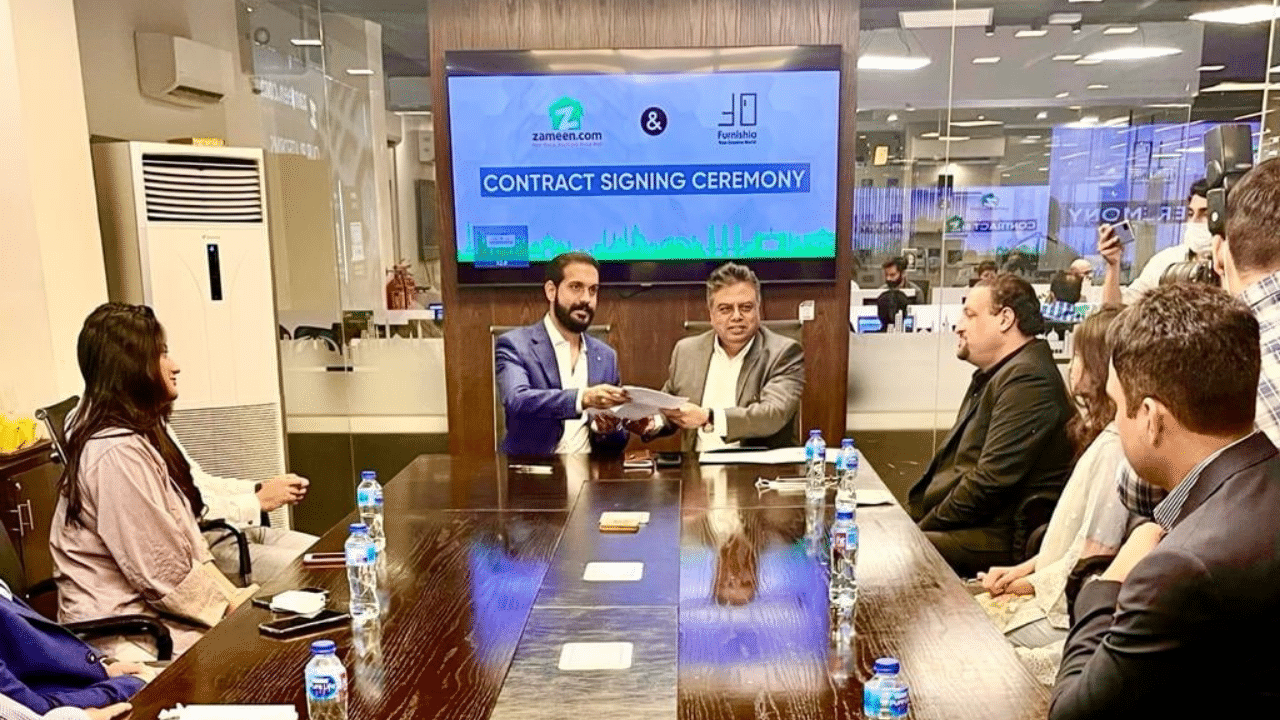 Zameen.Com, Furnishia Sign MoU to Strengthen the Country’s Digital Ecosystem