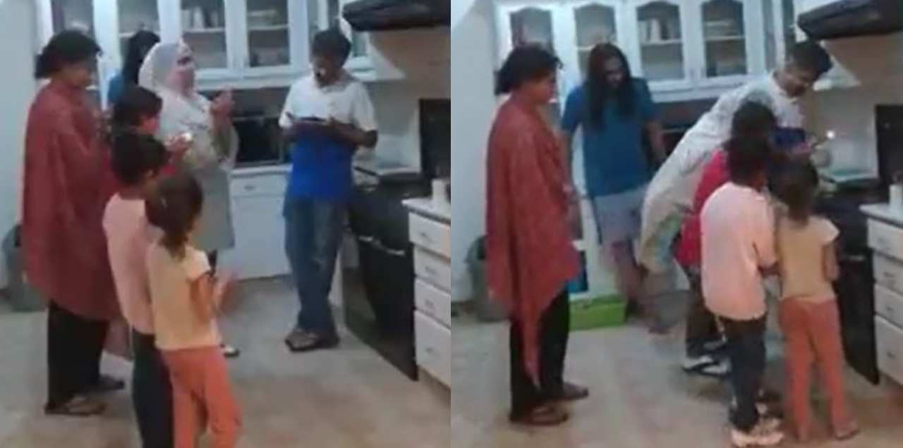 Family Gathers In Front Of The Kitchen Stove & Collectively Prays For Gas – Video Goes Viral
