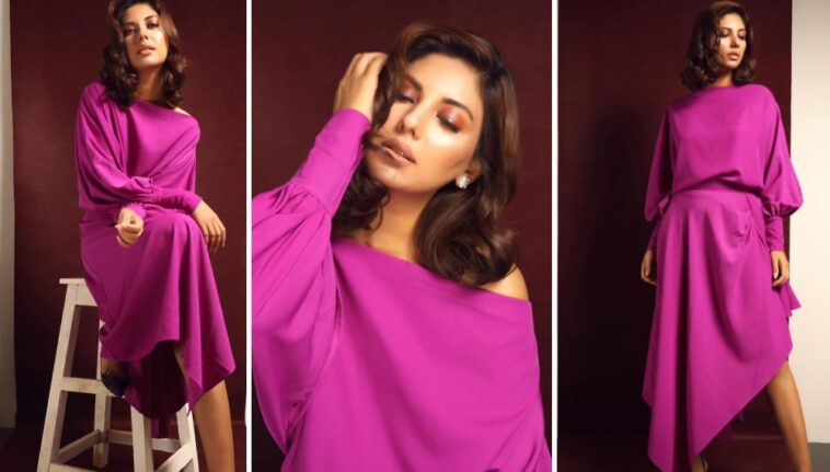Best Model Female Sunita Marshall Slays In Chic Purple Dress